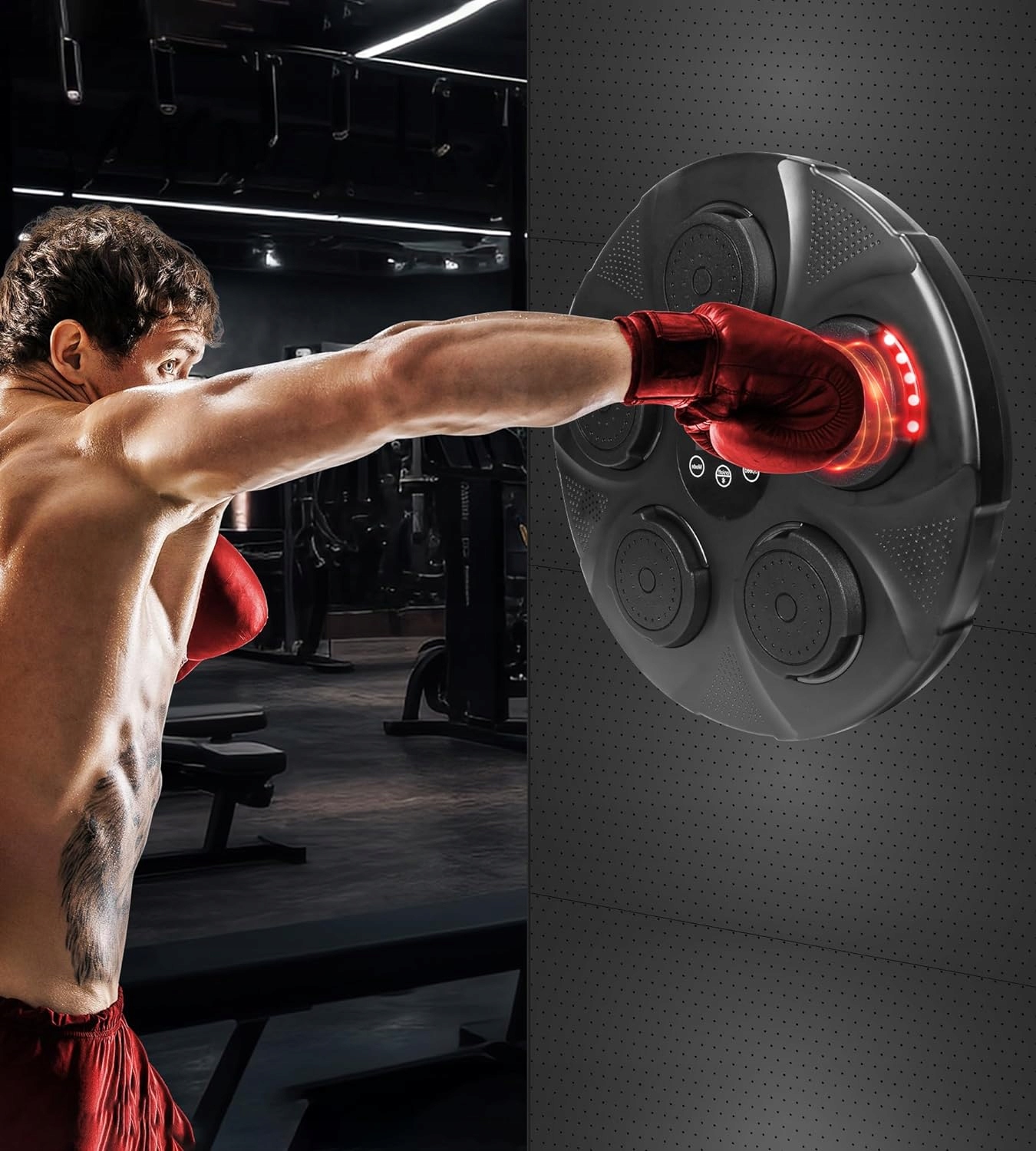 BLUETOOTH MUSIC LED BOXING MACHINE W DOMU DLA DOROSŁYCH I DZIECI RĘKAWICA Rodzaj zestaw bokserski