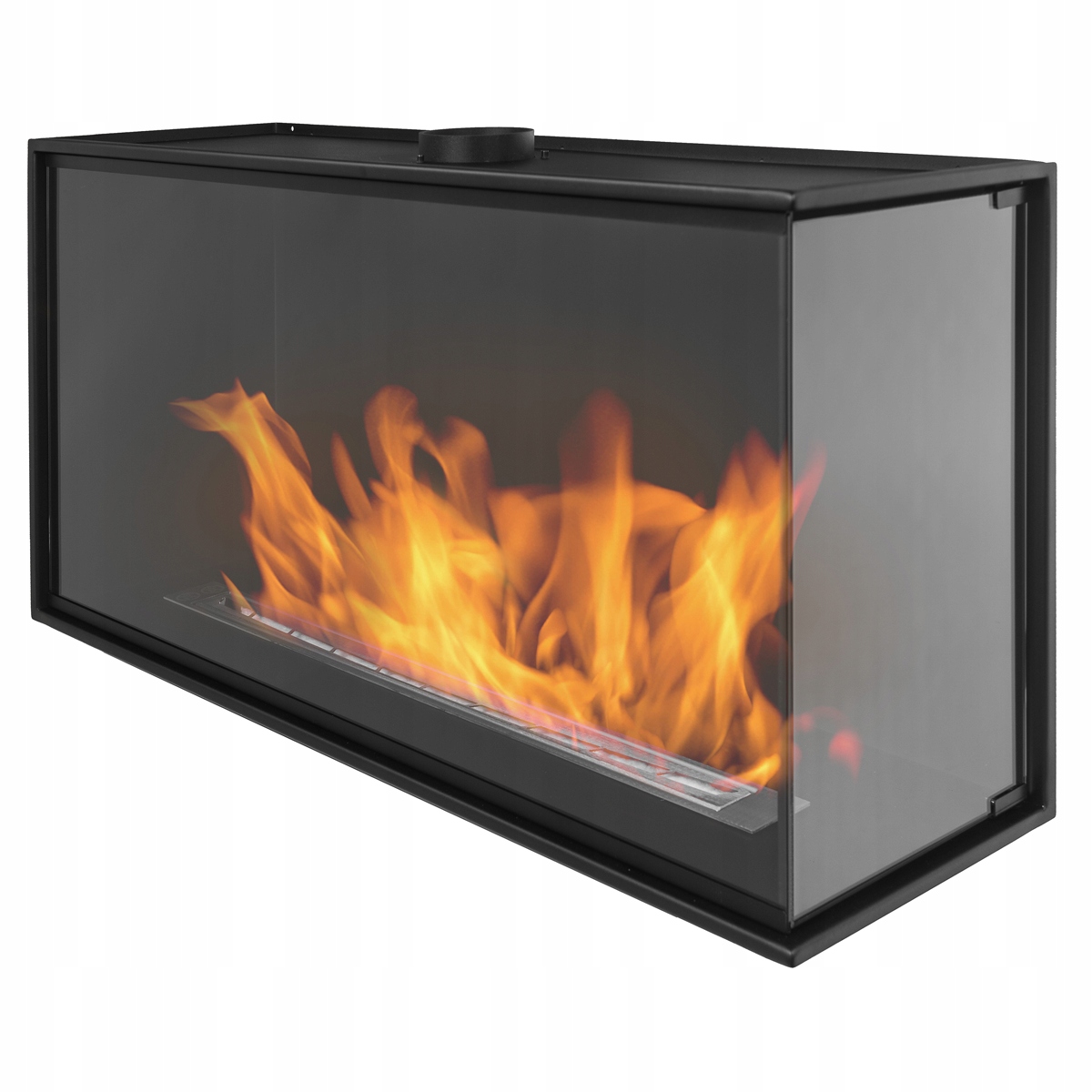 

Biokominek Narożny 1000mm prawy Dwie Pełne Szyby