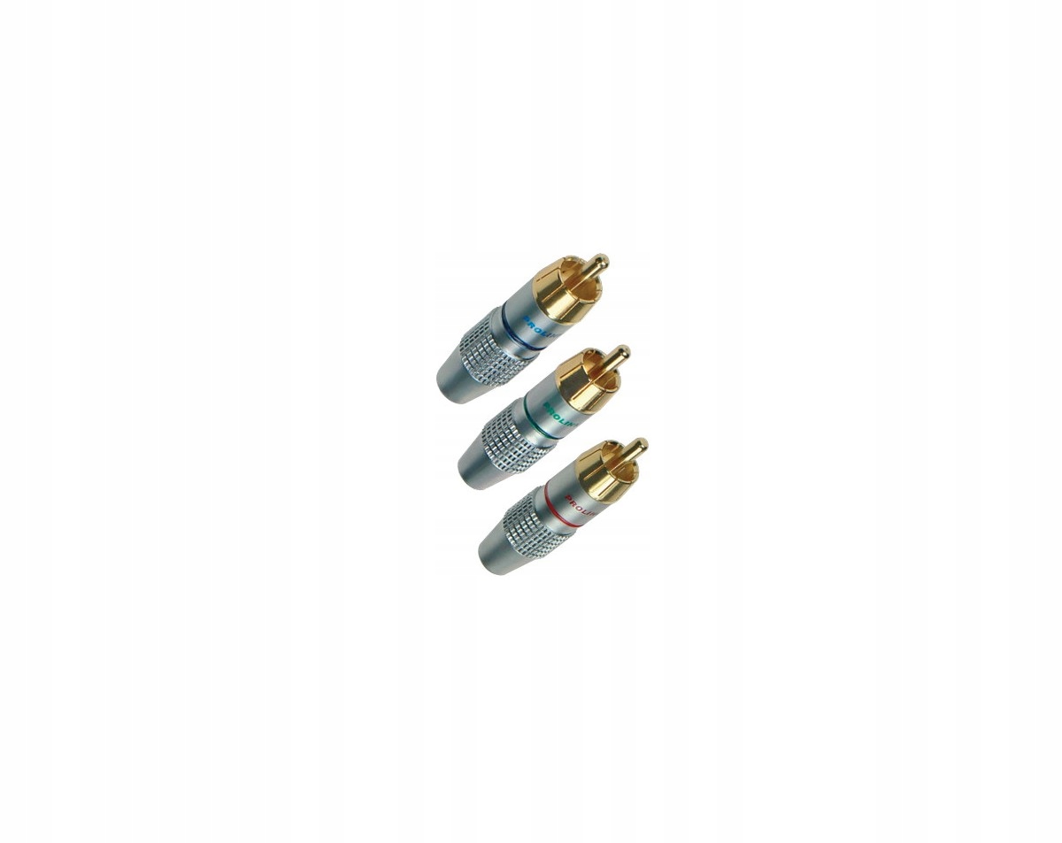 

Wtyk Cinch Rca złocony Prolink TRC-020 Zielony