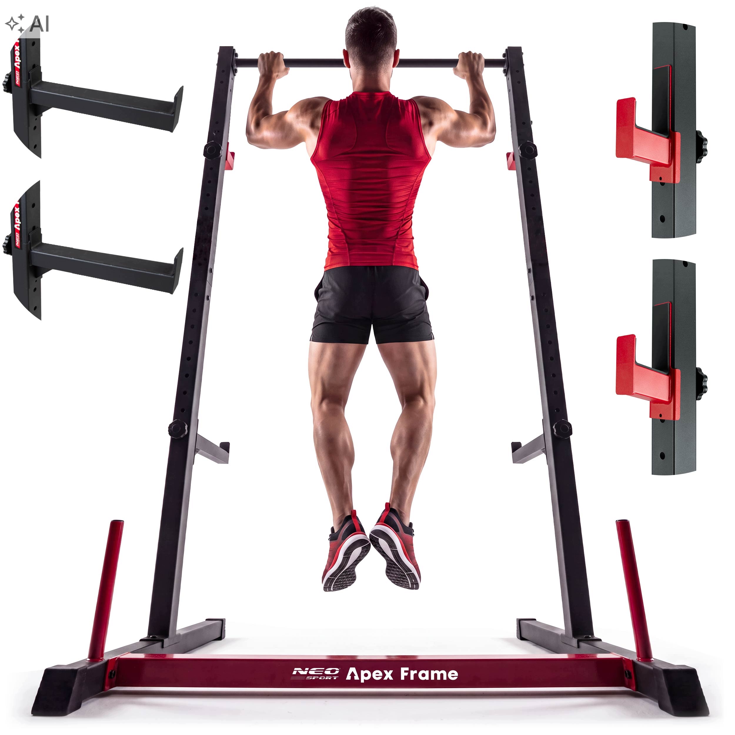 Drążek Do Podciągania Stacjonarny Stojak Na Sztangę Half Rack Neo-sport