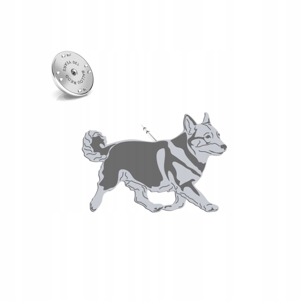 Odznak se psem Swedish Vallhund 925 Šperky Dedikace Bonus