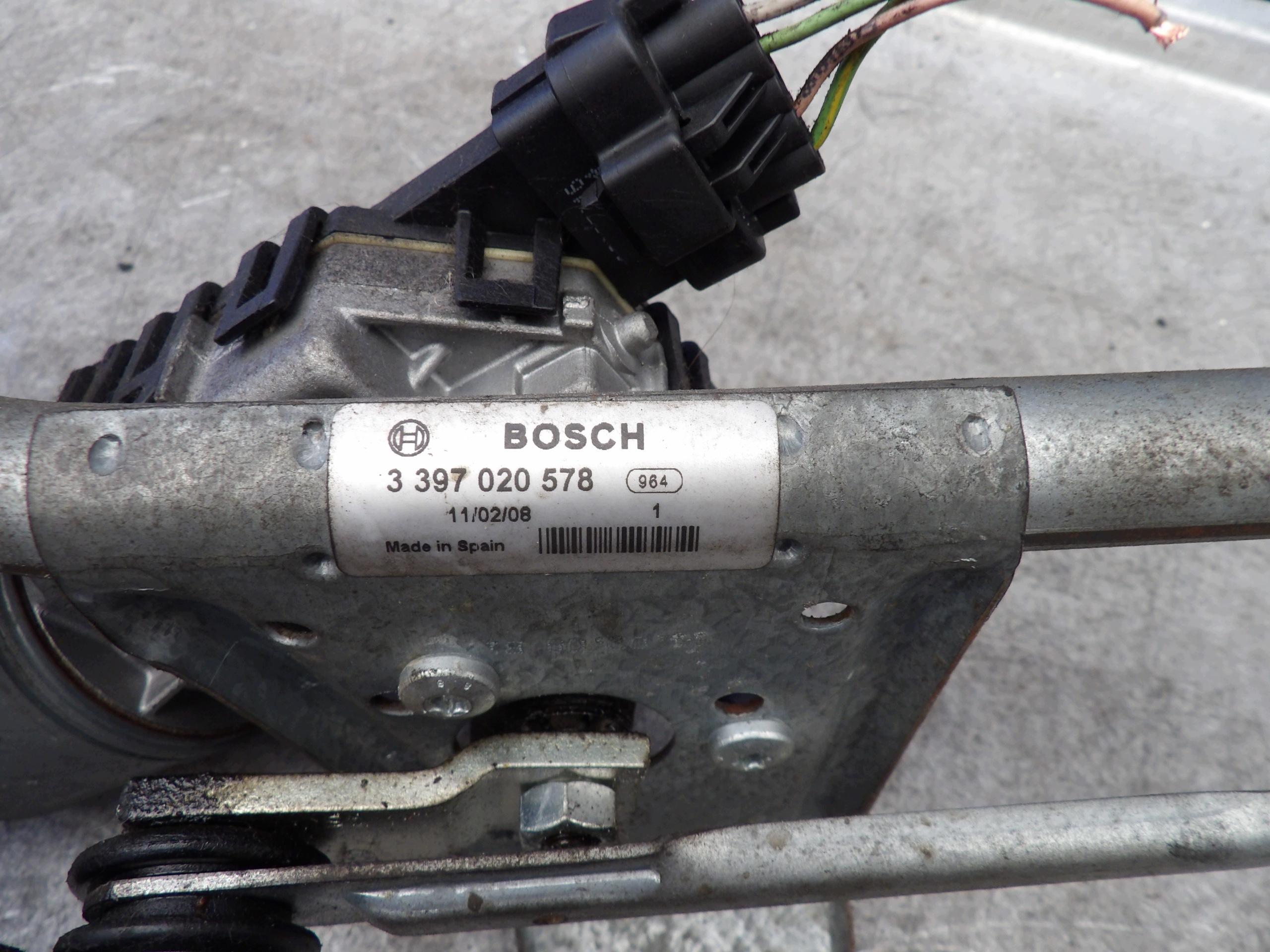 Peugeot 206 wiper mechanism front