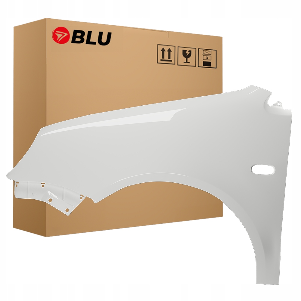 Blu Blatník Vw Polo 9N IV 4 LB9A levý bílý 01-05 přední