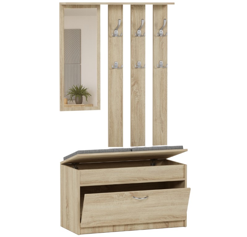 Garderoba wieszak szafka na buty lustro sonoma V-3 Producent