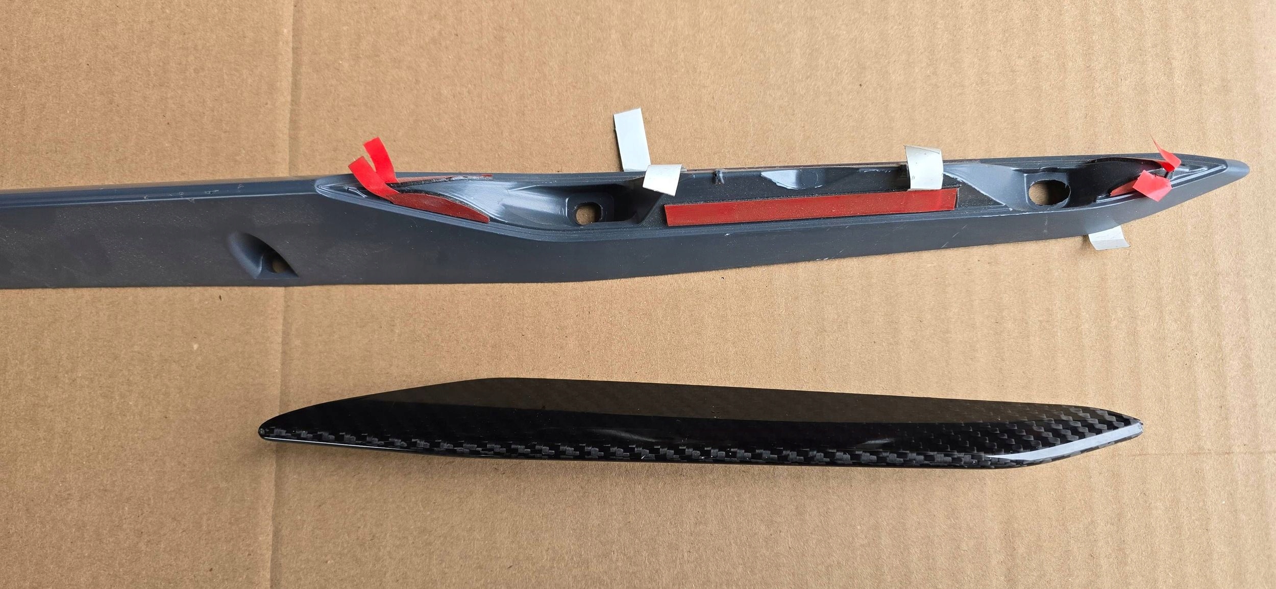 Seat Leon III Cupra R (5F) left moulding threshold carbon