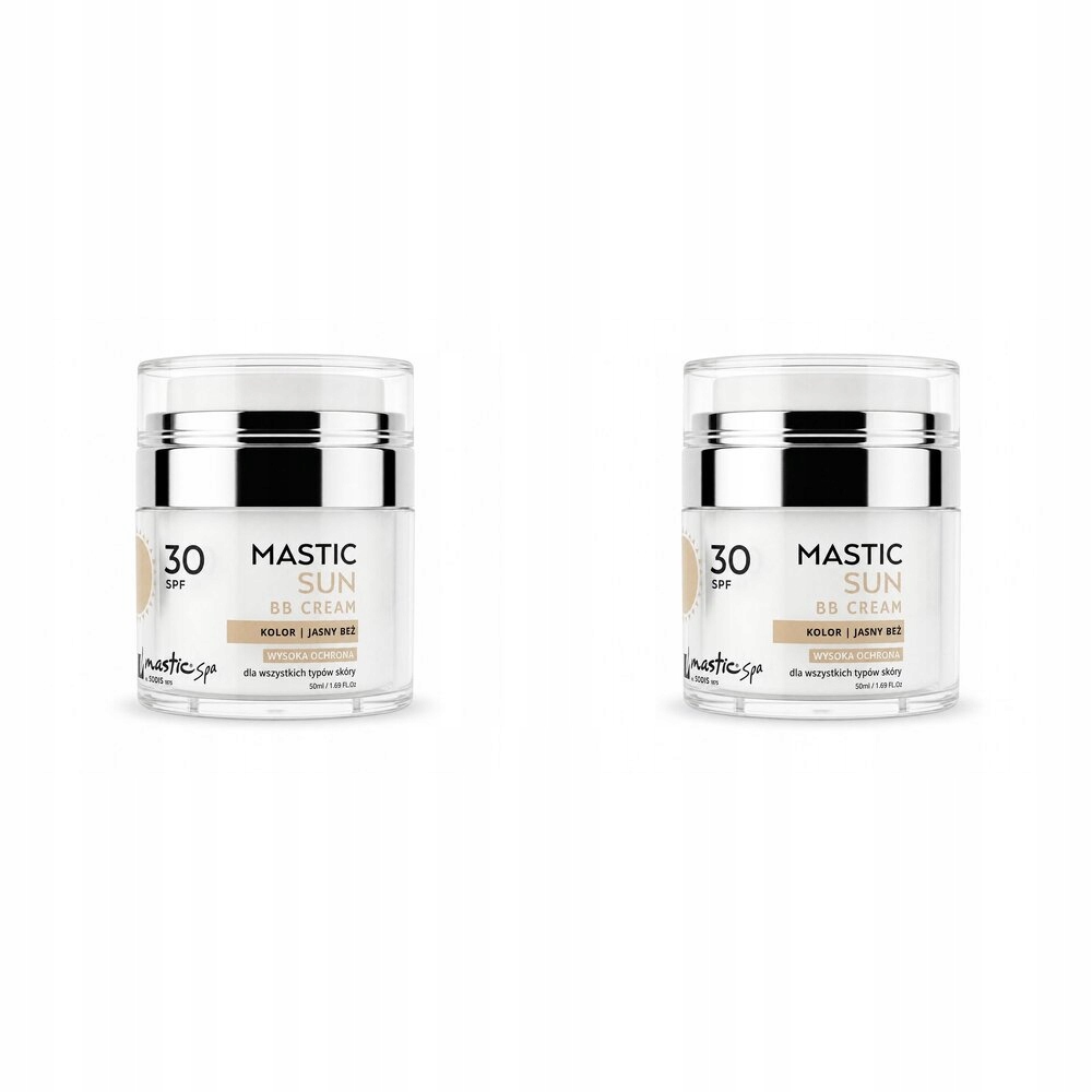 Barvicí Bb krém SPF30 s filtrem Světle béžový 50 ml Mastic sada 2 ks