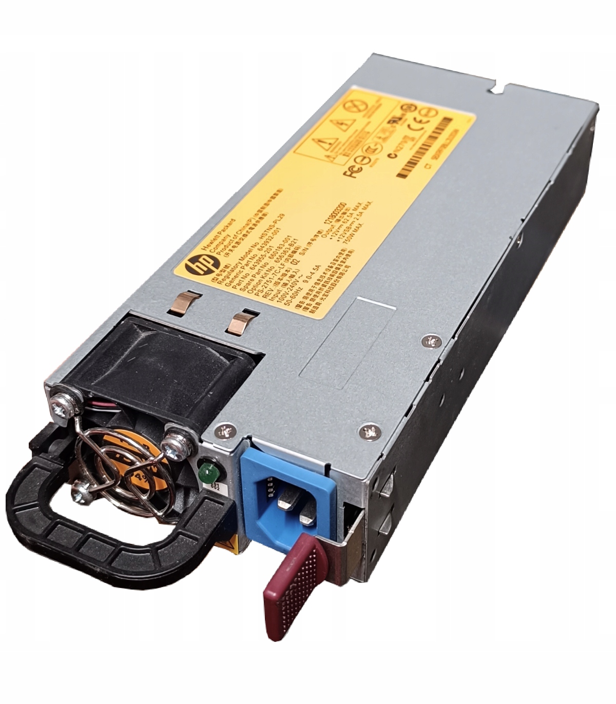 А. zasilacz HP Proliant Gen8 DL360P DL380 ML350, HSTNS-PL29, 643955-201