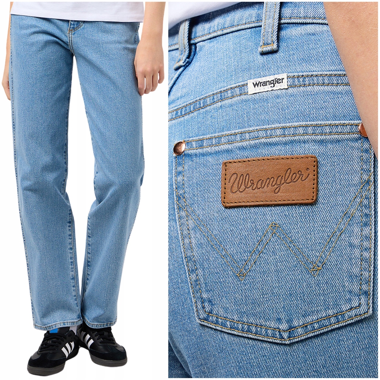 Wrangler Mom Straight Good Vibes jednoduché dámské džínové kalhoty W30 L34