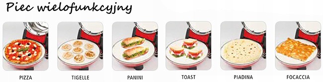 PIEC DO PIZZY G3FERRARI G10032 2 KAMIENIE 5 MINUT 1200W 400°C + EBOOK Otwieranie drzwi brak informacji