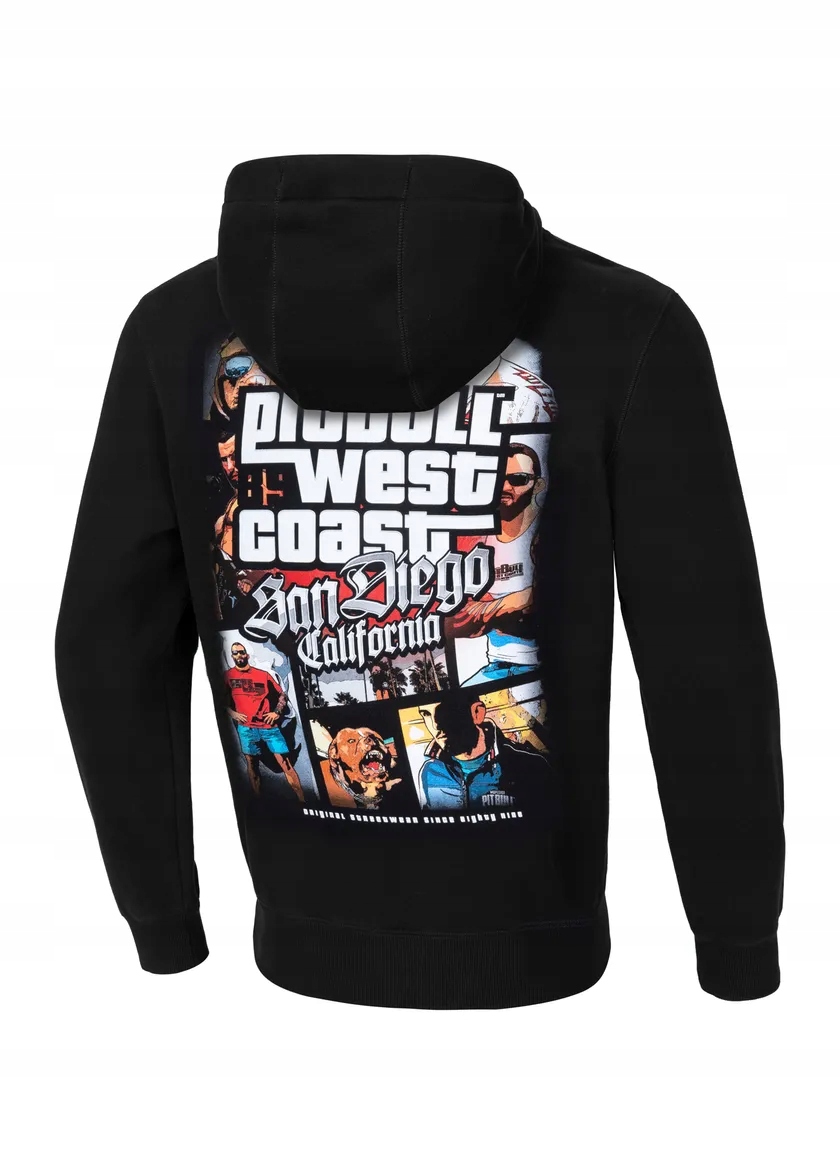 Pit Bull Mikina S Kapucí Most Wanted Hooded Black M