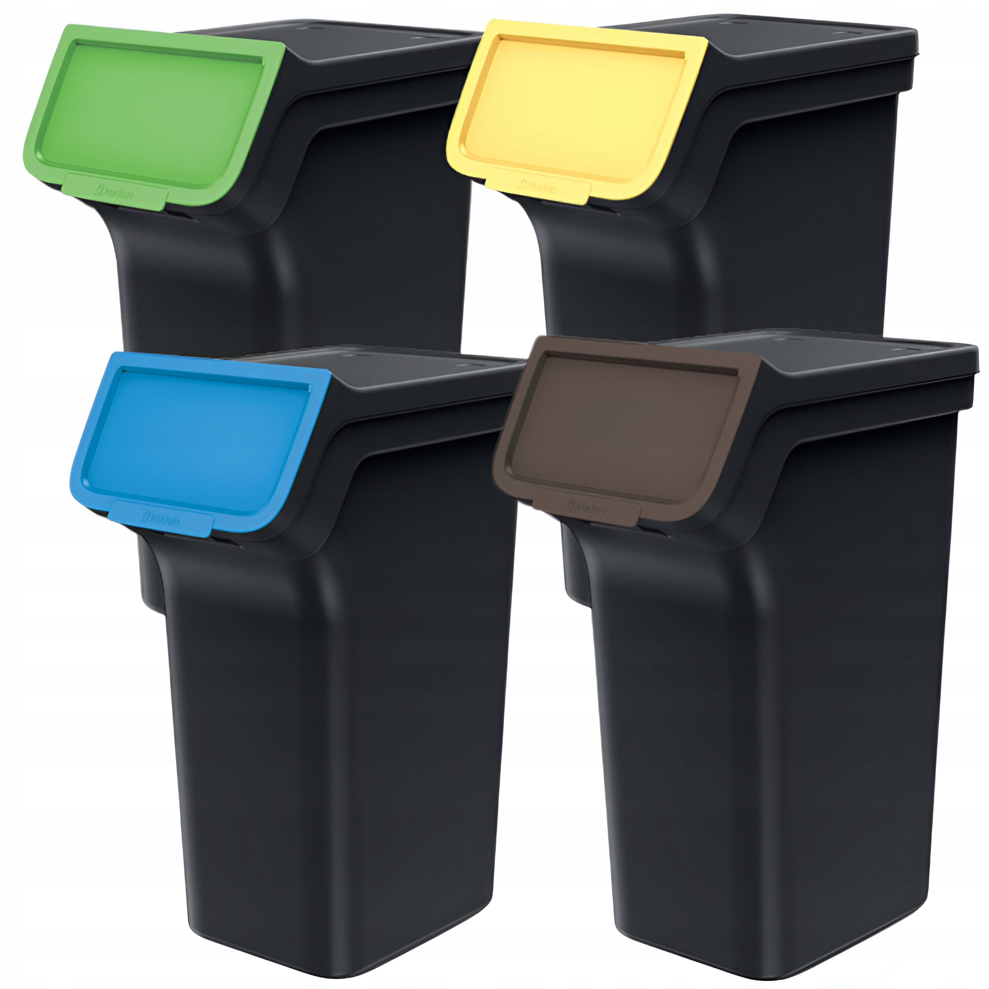 KOSZ NA ŚMIECI STACKBOX Q SEGREGACJA ZESTAW 4x25L