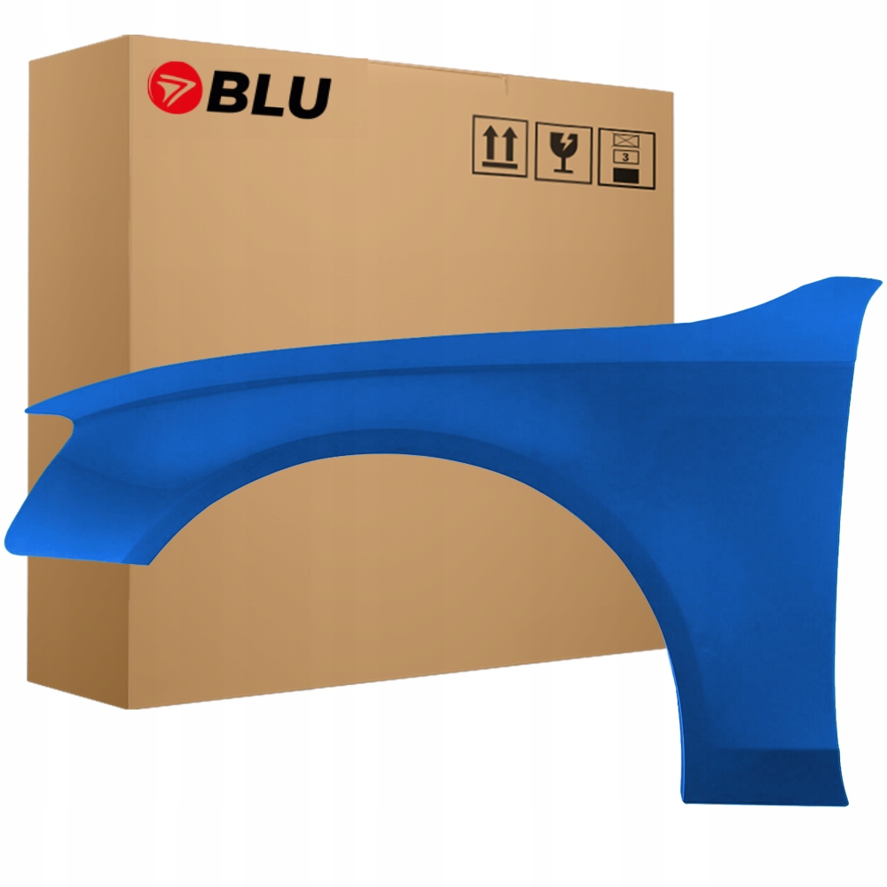 Blu Blatník Audi A4 B8 S4 LX5V levý modrý 11-15 přední výtah pozink