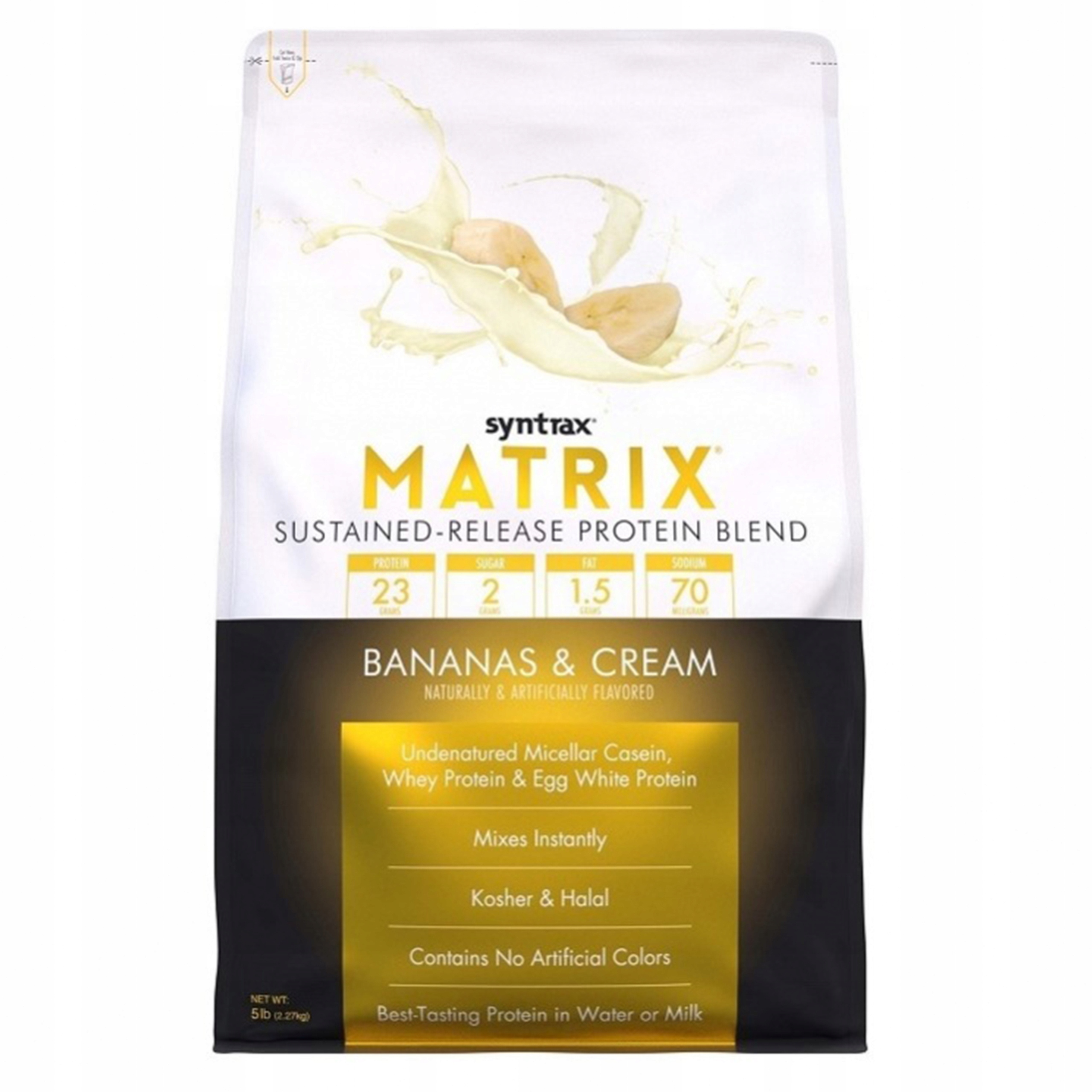 Protein Syntrax Matrix 5.0 2270 g Banán Protein Směs