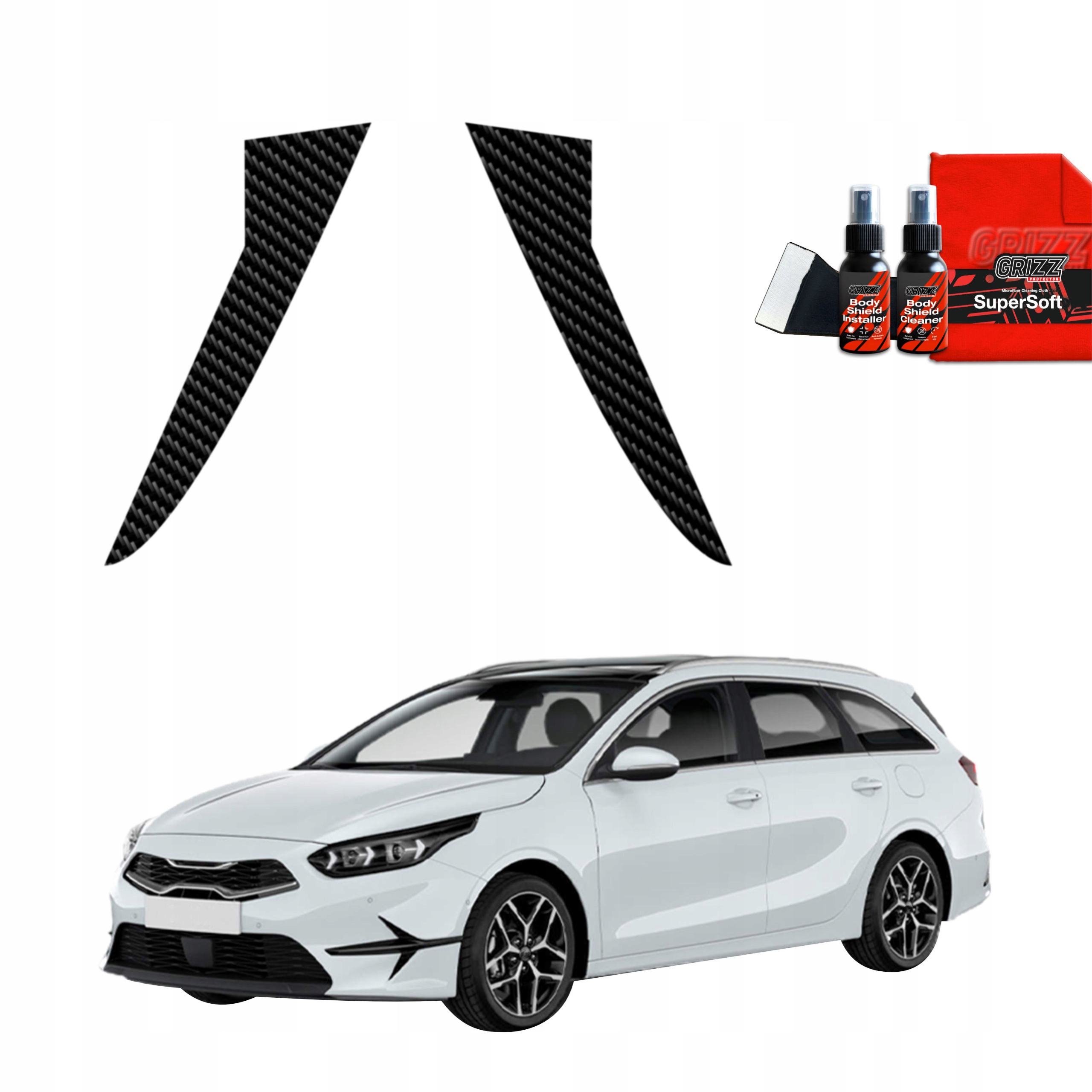 2v1 Fólie na sloupky pro Kia Ceed Sw Kombi (2021-2025)