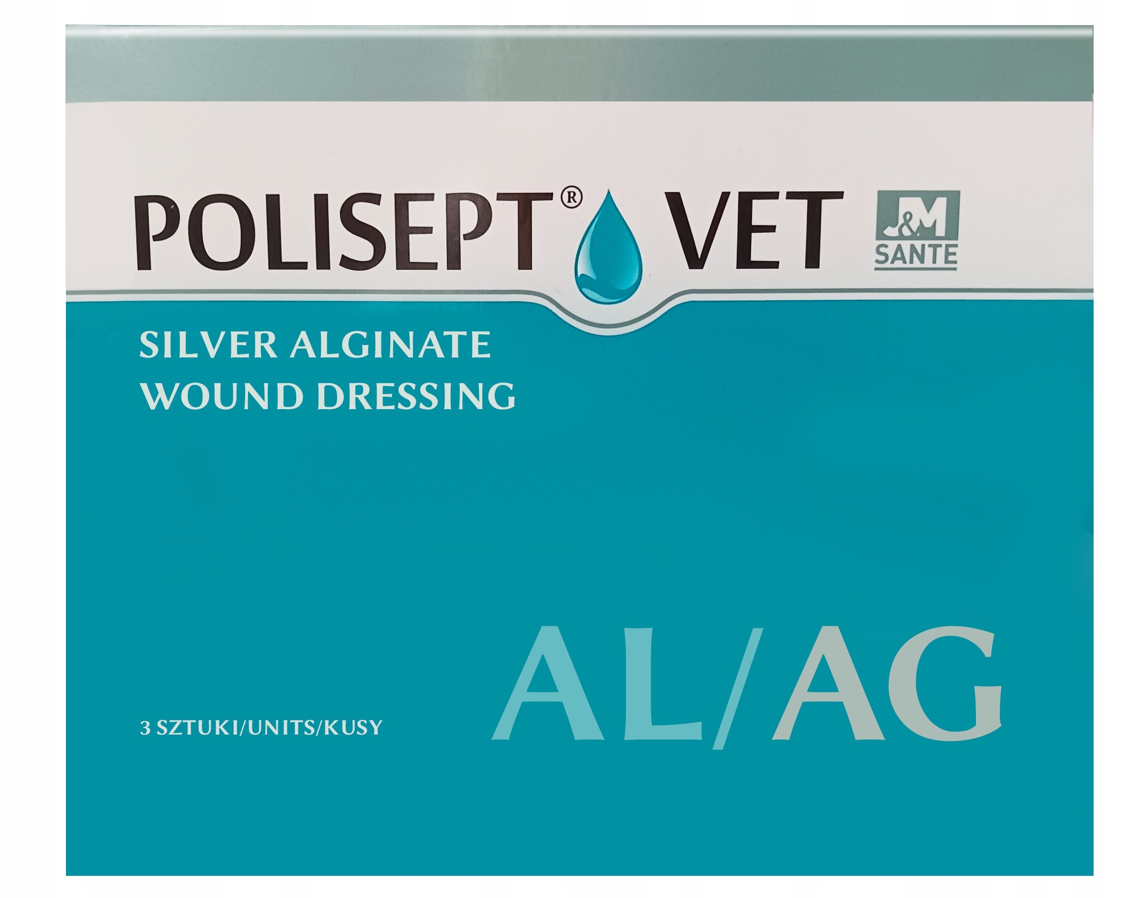 Polisept Vet Al/ag obvaz na rány pro psy a kočky 3 ks