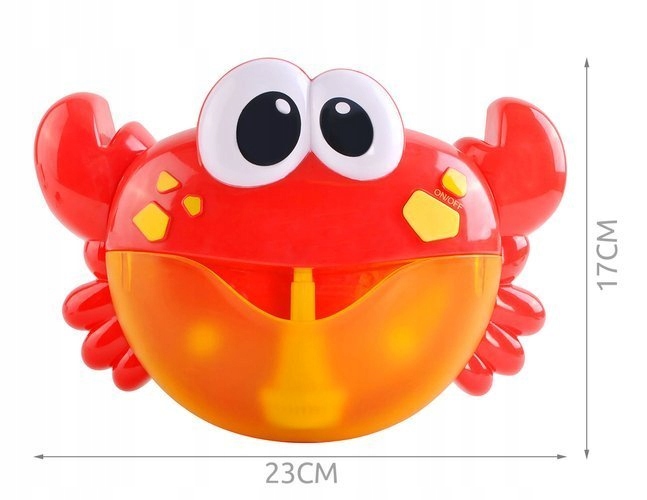 GENERATOR PIANY BANIEK ZABAWKA DO KĄPIELI KRAB Bohater brak