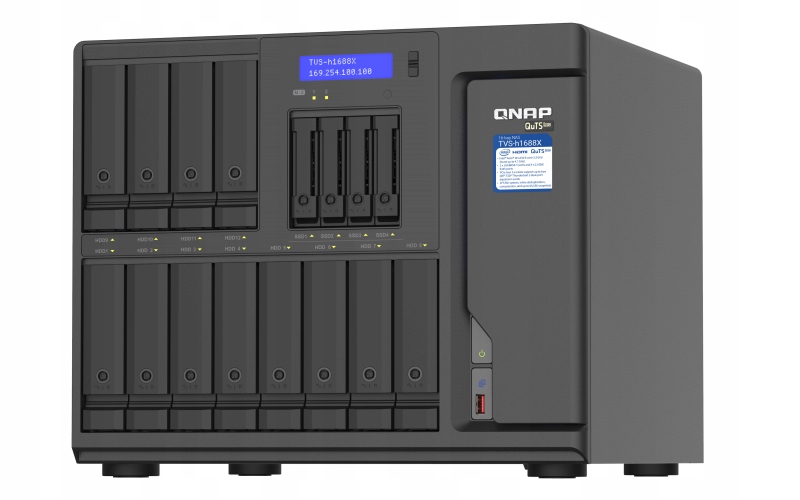 Qnap TVS-h1688X-W1250-32G 16-zátokový Nas (12x 3,5" 4x 2,5") Intel Xeon 3
