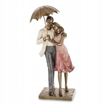Dekorativní figurka zamilovaný pár pod deštníkem výška 29 Cm 166853 Art-pol