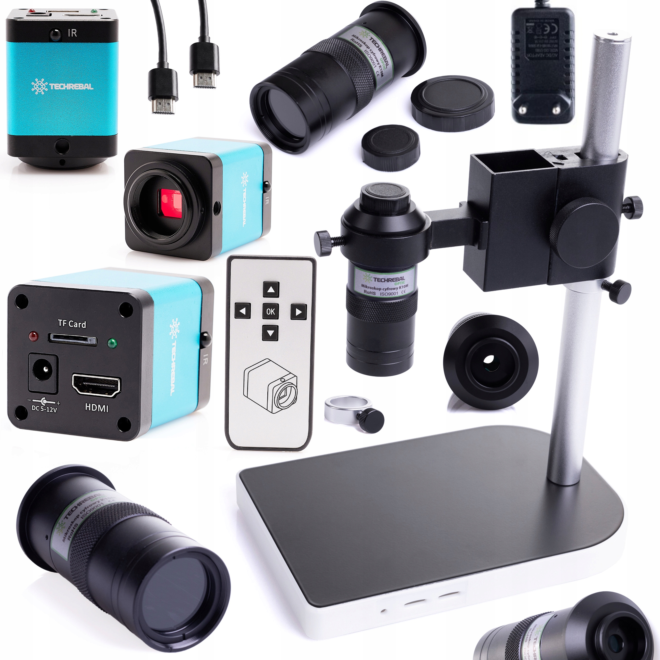 Digitální Mikroskop Techrebal K10M 100X Zoom Kamera 12MP Pro Elektroniku Hdmi