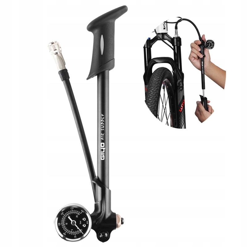 Pompka do amortyzatorów Giyo GS02D czarna