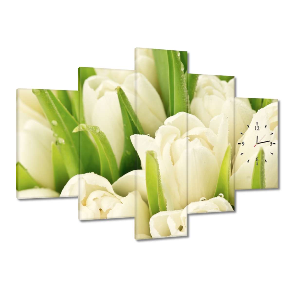 Hodiny 150x105 Jemné tulipány