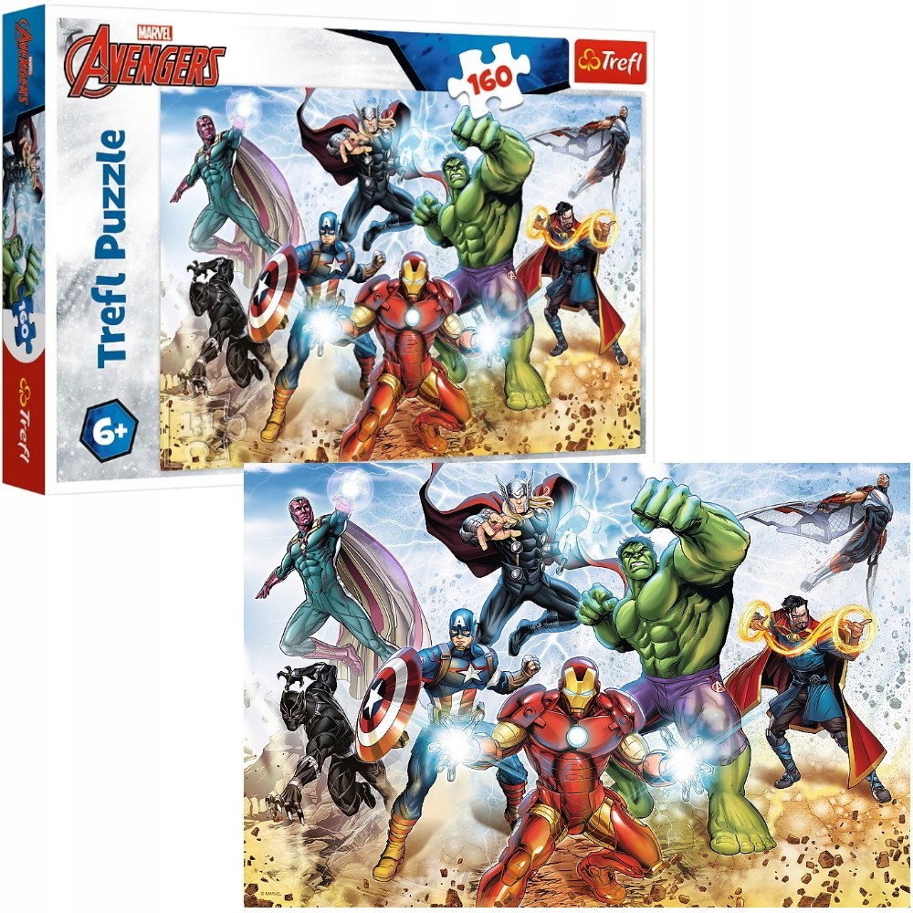 PUZZLE 160 EL AVENGERS GOTOWI BY RATOWAĆ ŚWIAT TREFL Marka Trefl