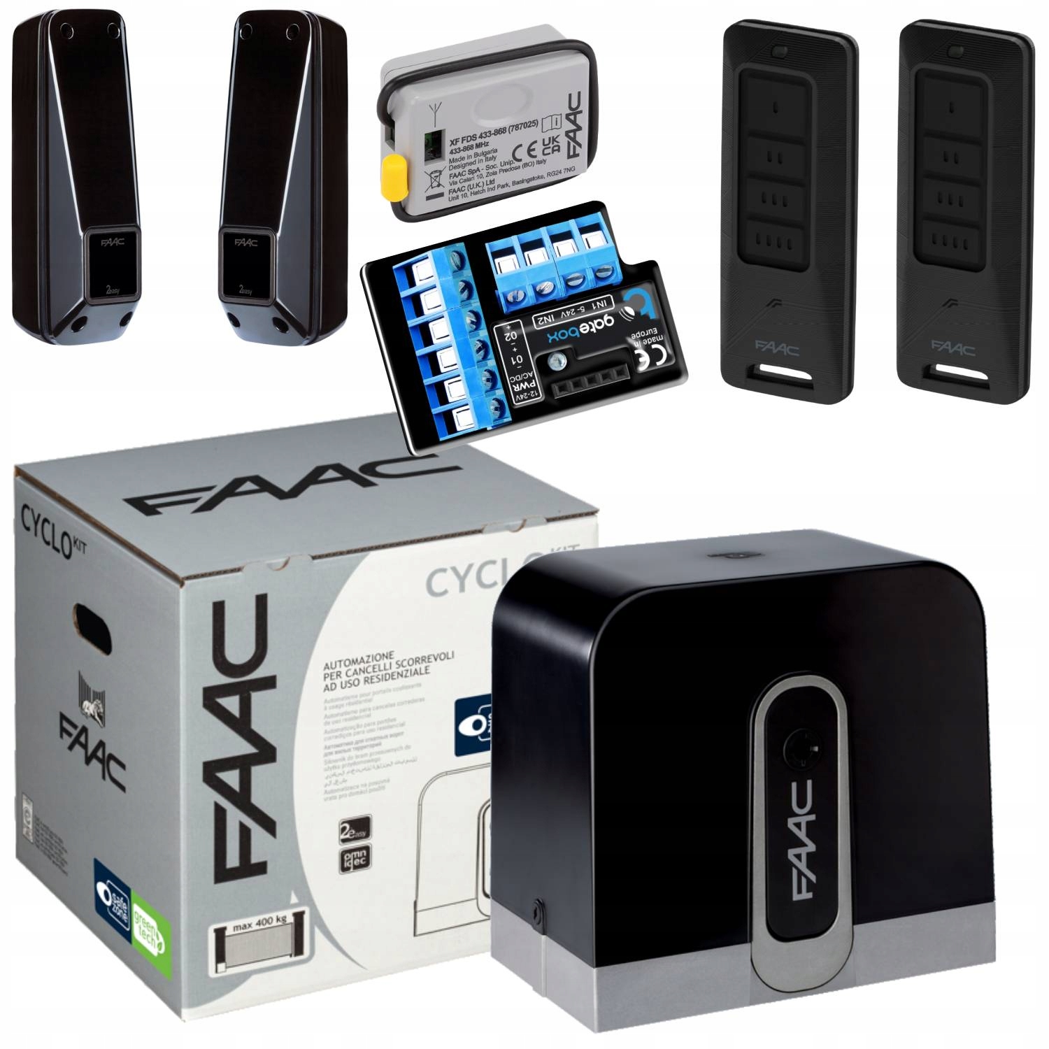 Faac Cyclo C720+ Modul WiFi Pilot XT4FDS 2ks pohon posuvnej brány
