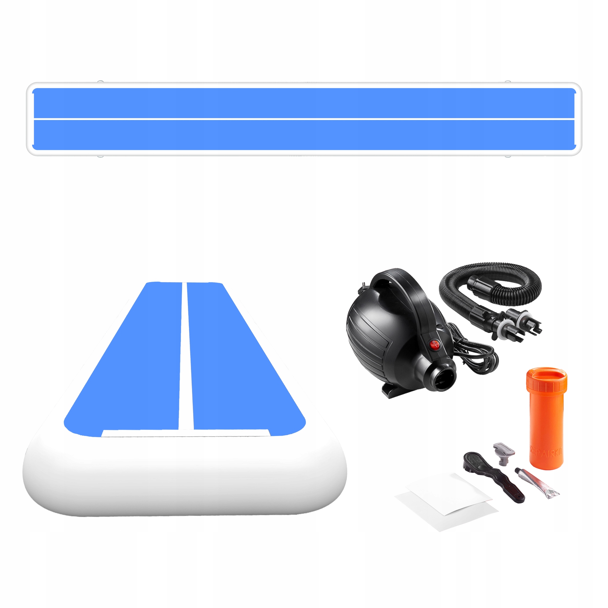 Mata Gimnastyczna Air Mat Ścieżka Akrobatyczna Dmuchana Pompka Materac 15M