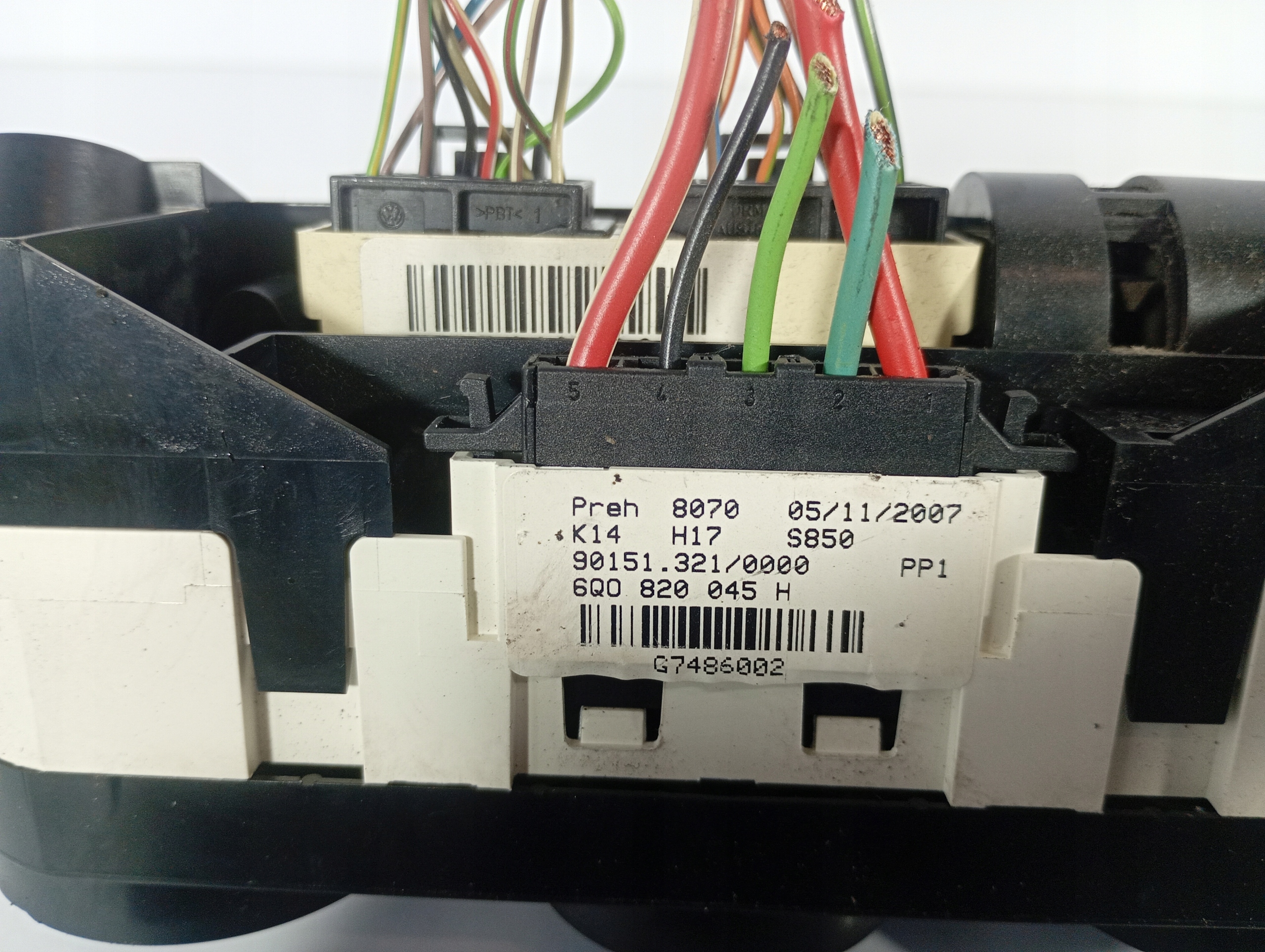 VW POLO N9 9N 01-09 switch switch PANEL air conditioning devices OE 6Q0820045H