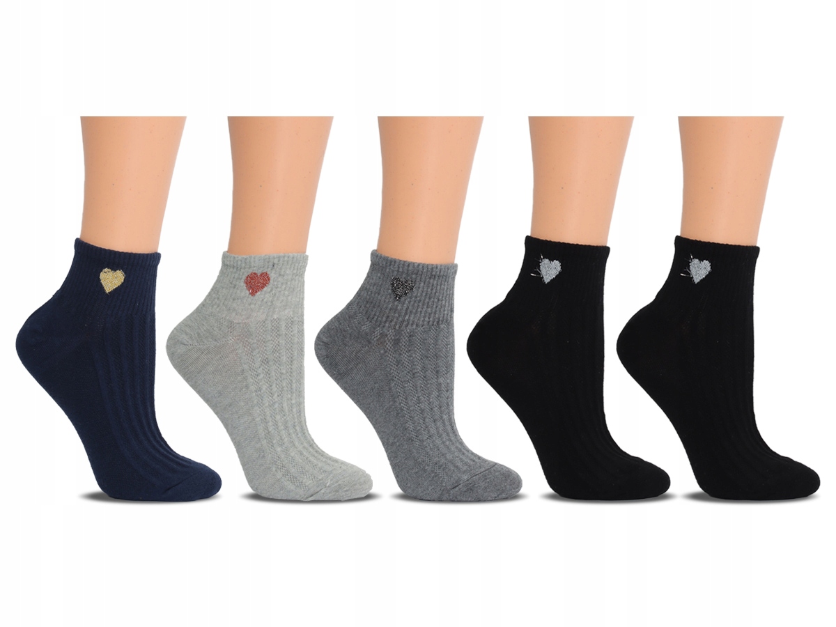 

Skarpetki Damskie Bawełniane Serca MIX 38-41 2507