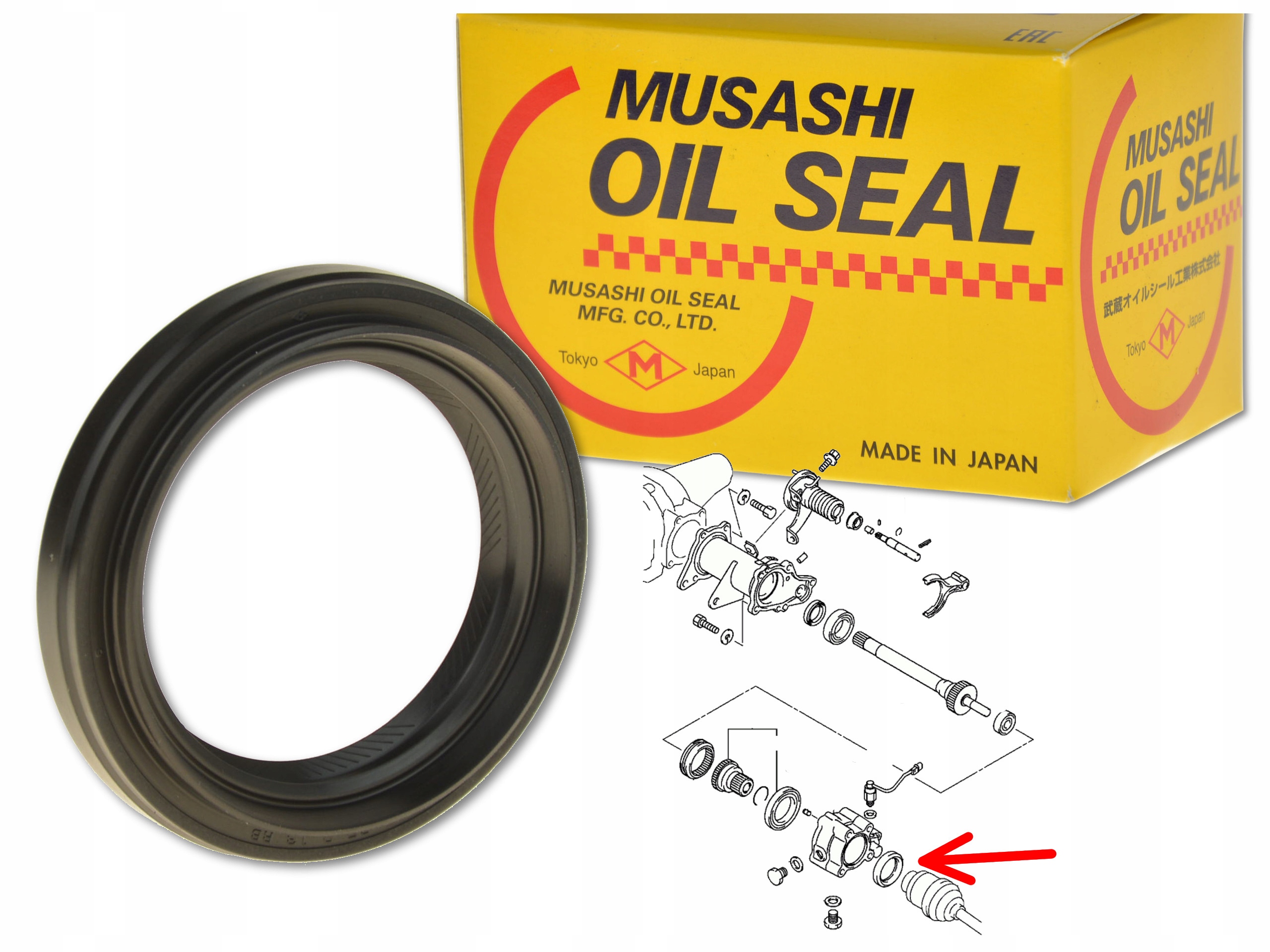 

Mitsubishi Pajero Pinin 99-05 Uszczelniacz Półosi
