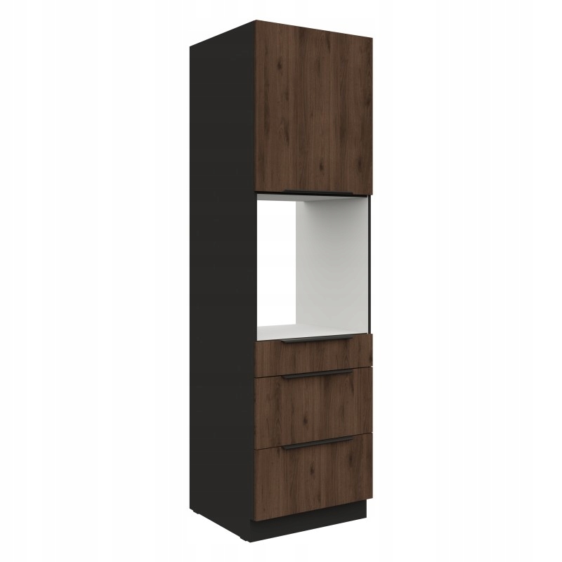 Kuchyňská skříňka pro vestavnou troubu Mivaro 60 DPS-210 3S1F Ořech Okapi