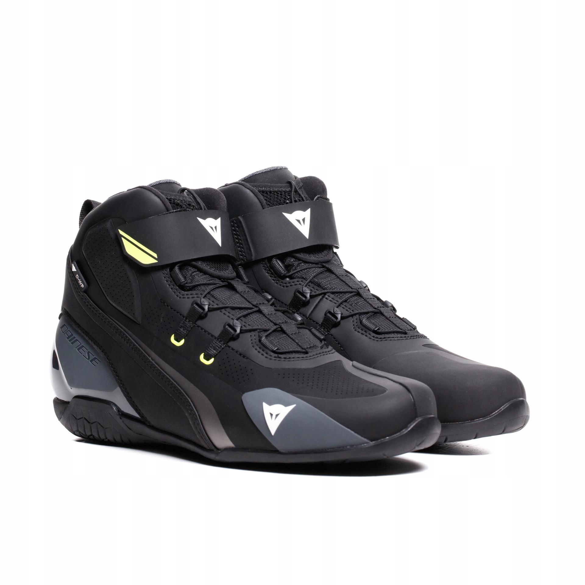 Motocyklové topánky Dainese Herian D-wp Shoes Black/Bielo/Žlté 46