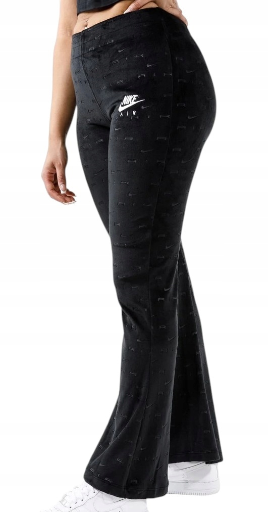 Dámské kalhoty Nike Air Sportswear Velur Zvony DD5451-010 vel. M