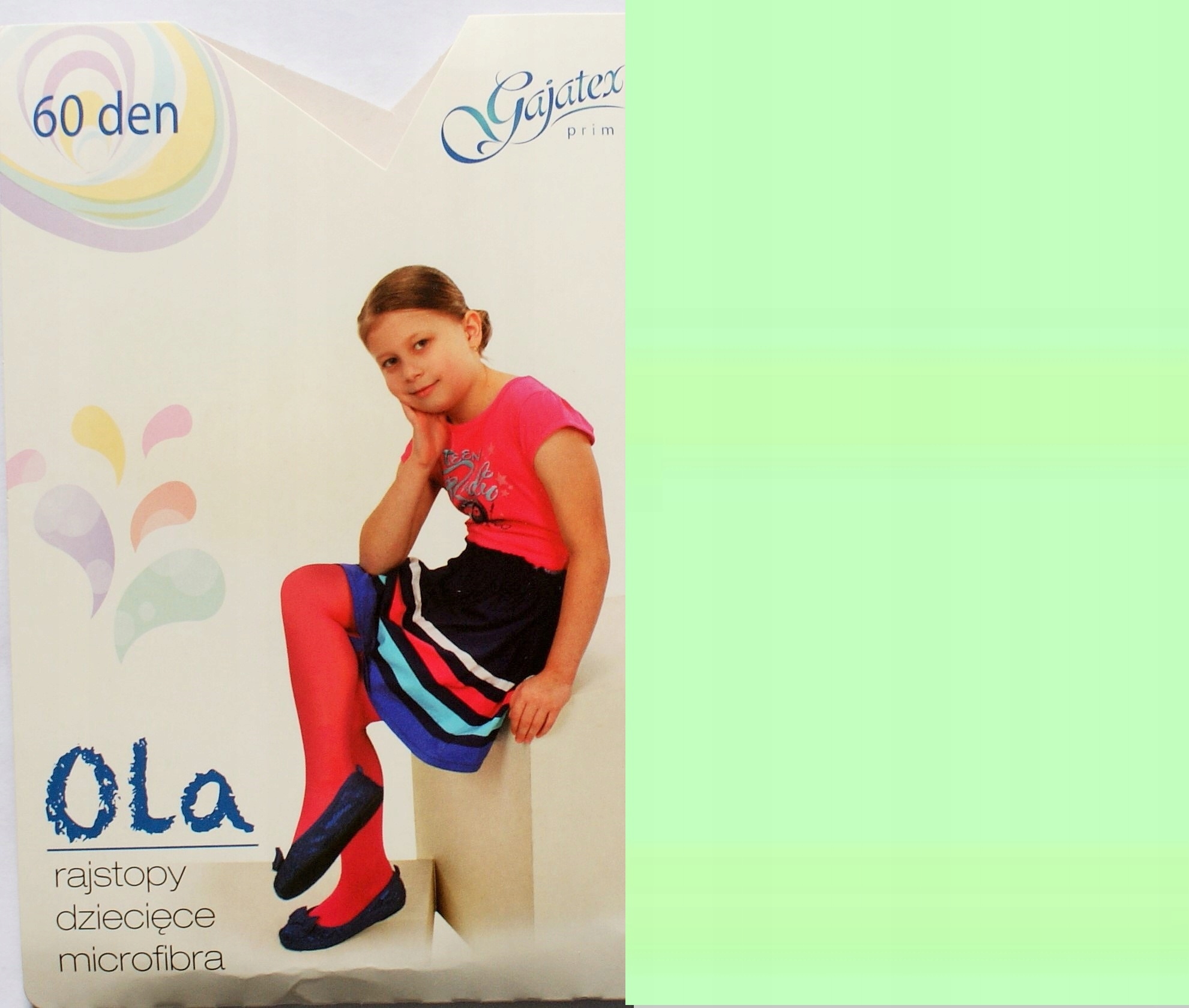 

Rajstopy microfibra 60 dziecięce 92-98 Seledyn