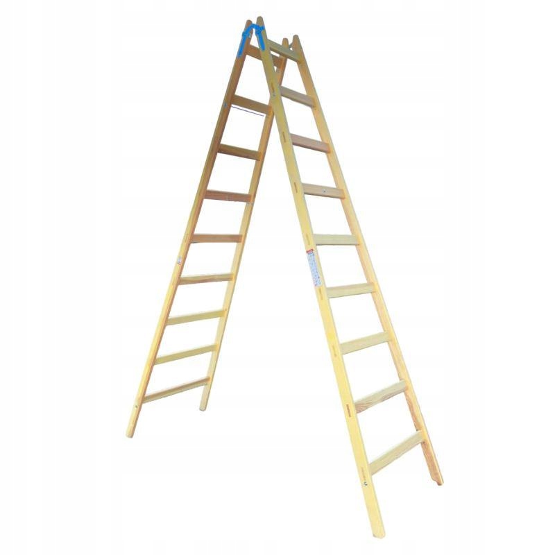 Štafle drevené, 9 priečok, L 286,5 cm, Enpro