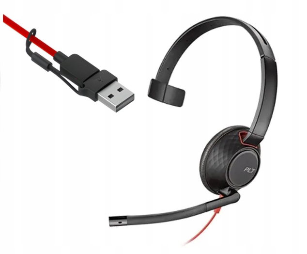 Slúchadlá cez uši Hp Poly Blackwire 5210 8X230AA
