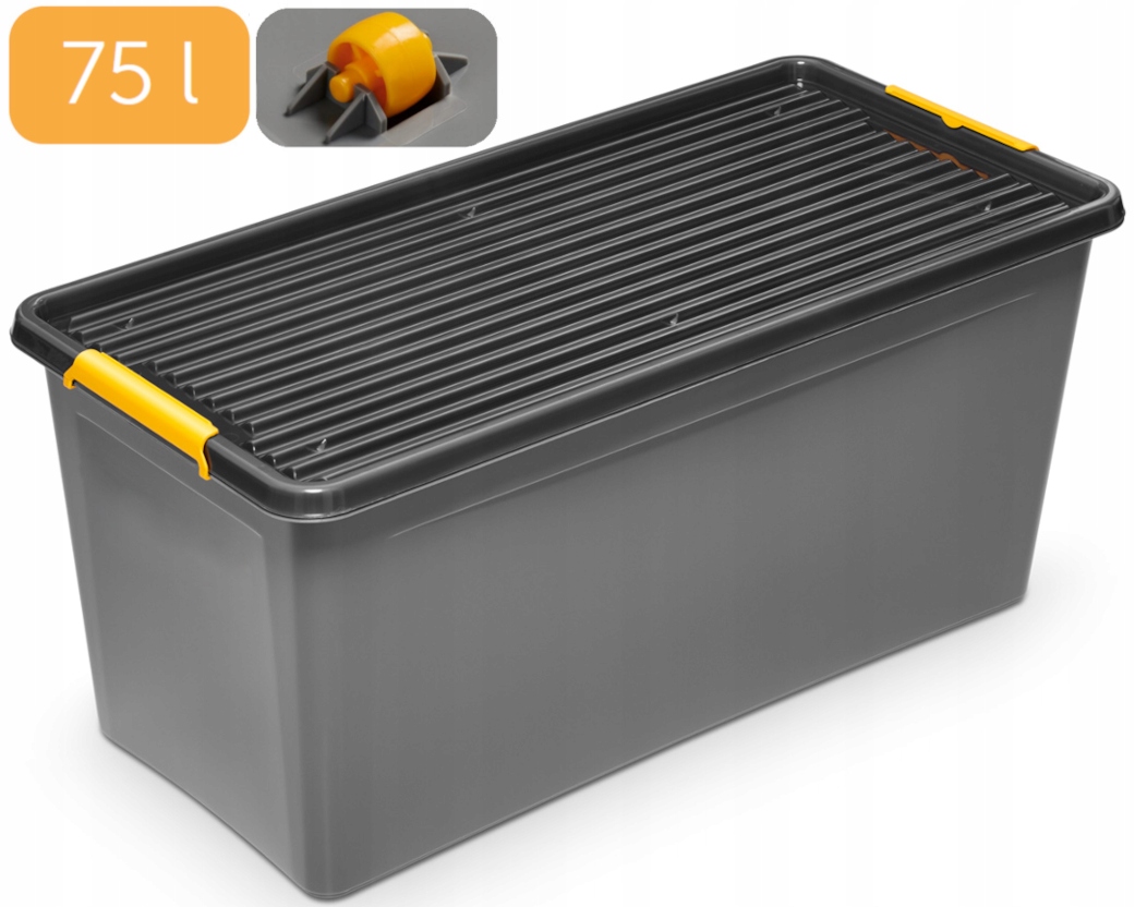 

Pojemnik Kosz Pudełko Na Zabawki 75L 1832 Szary
