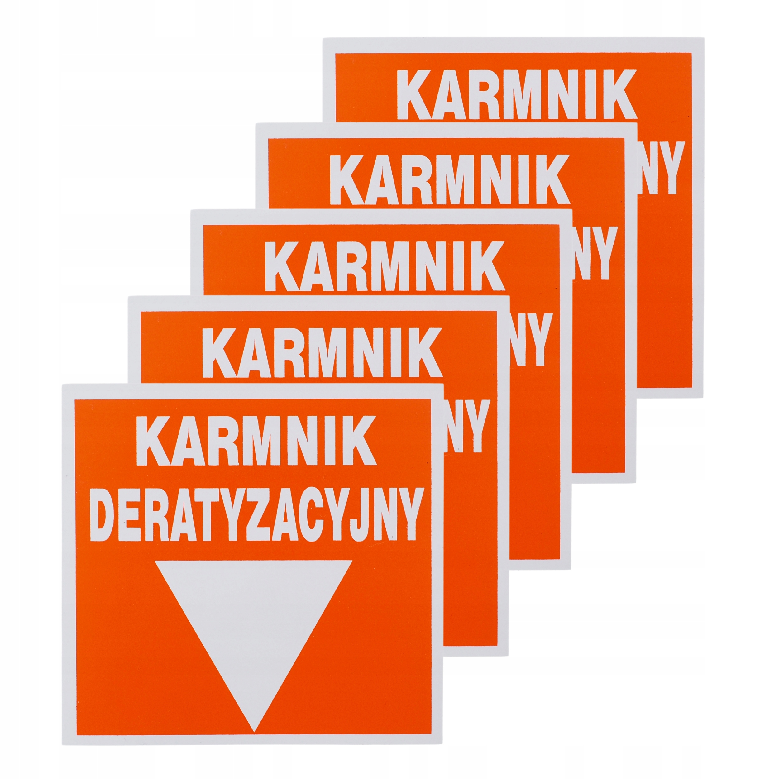 

5x Naklejka na ścianę karmnik deratyzacyjny haccp