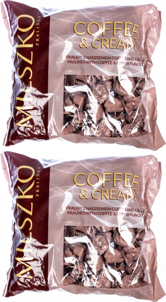 Mieszko Praliny Coffee & Cream Kawa 1kg x2