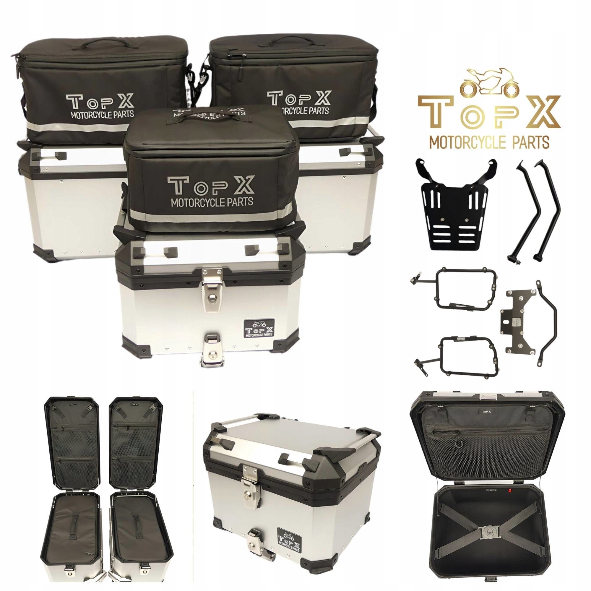 Ducati Multistrada 1260 950S V2 16+ Sada kufrů Boční rámy Alu Tašky