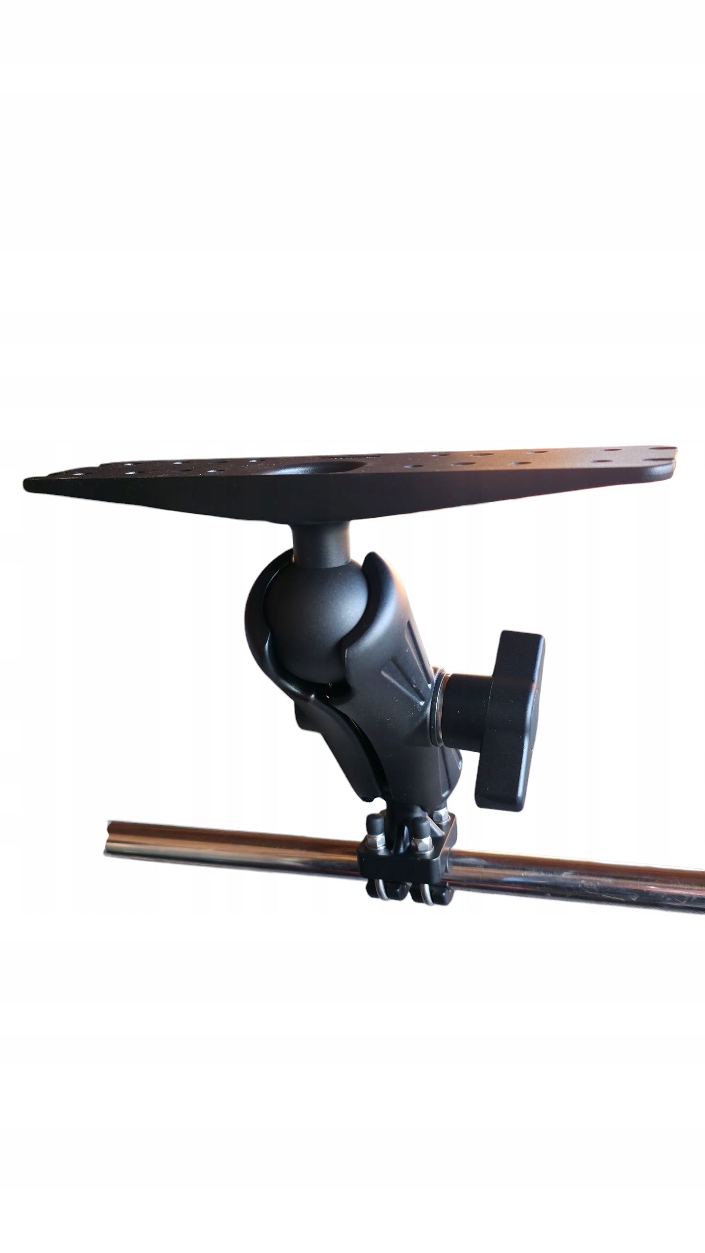 Uchwyt Echosondy Kule 2,25" Ramie 22cm Mocowanie Na Reling Płyta B