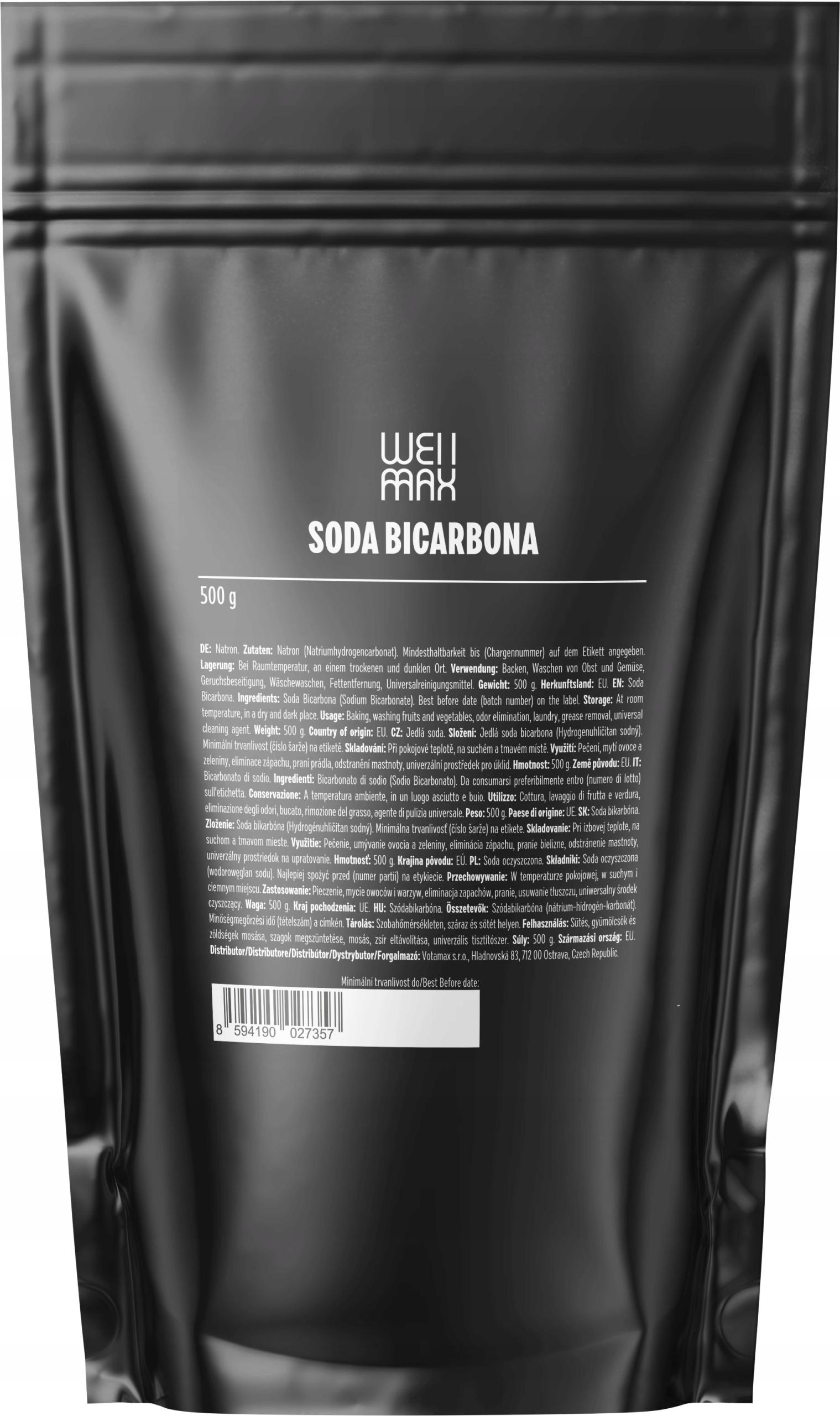 WellMax Soda bicarbona, 500 g