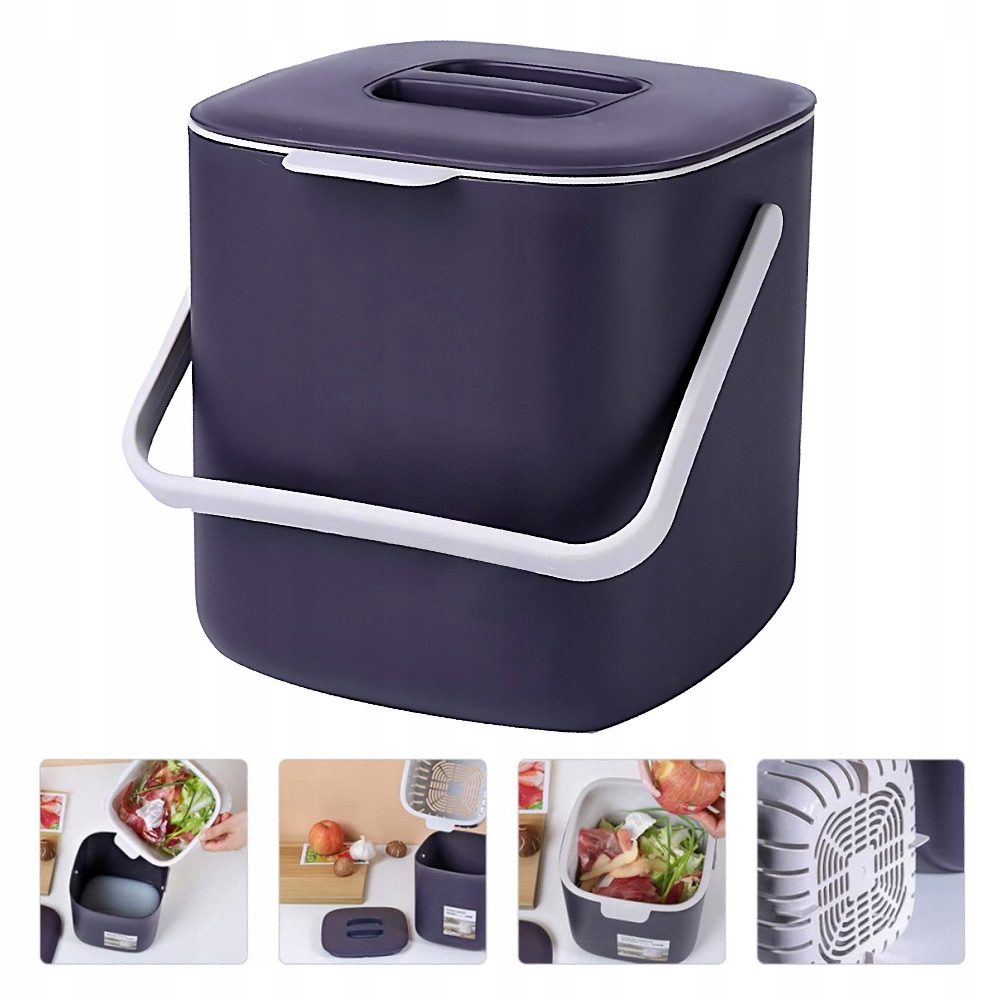 Levně Kuchyňský Kompostér 4 L, Bio Ekologická Nádoba Na Organický Odpad