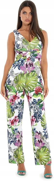 Guess Dámský Květovaný Overal S Výstřihem Do V Bez Rukávů