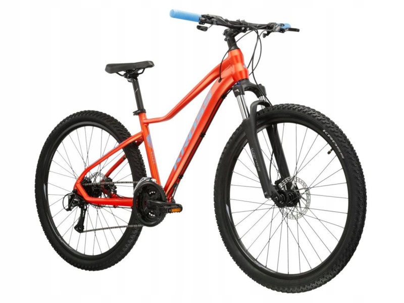 Rower górski Mtb Kross Lea 6.0 D16 27.5 cala damski Niebiesko-pomarańczowy