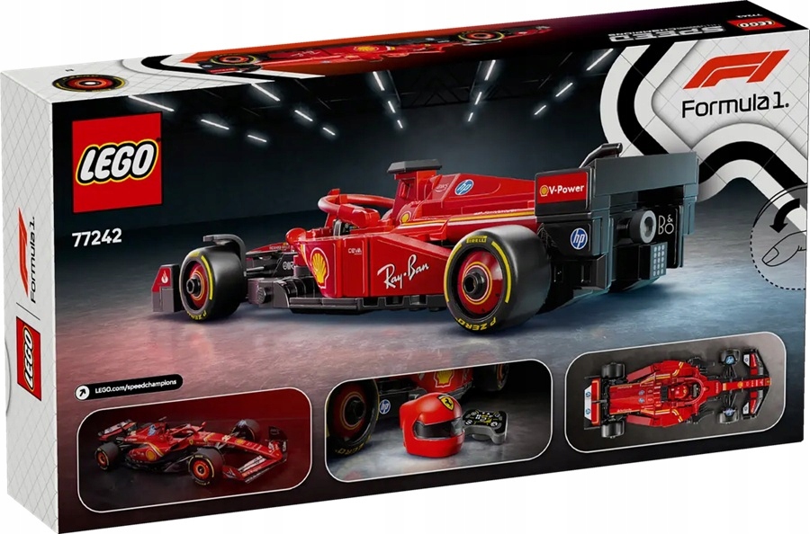 stavebnice Lego 275 dílků Speed Champions Formule F1 Ferrari SF-24 77242
