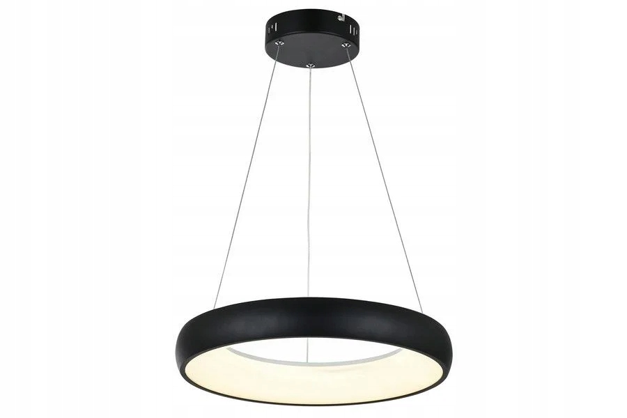 Závěsná Led lampa černá, moderní, kulatá, 40 cm do obývacího pokoje 4000K Reality