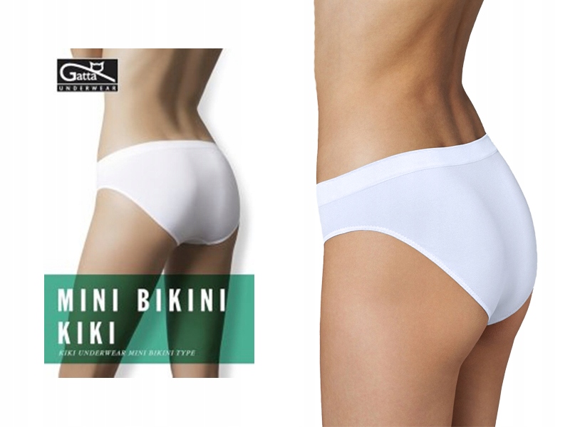 

Gatta majtki bezszwowe Fig bikini Kiki, białe L
