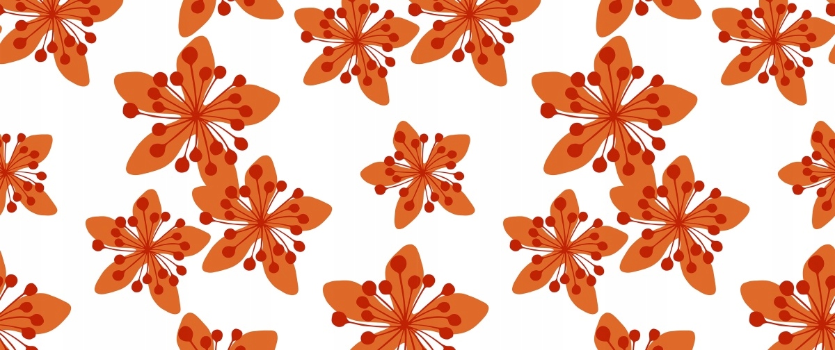 

Fototapeta Flizelinowa Wzór w kwiaty 250x104